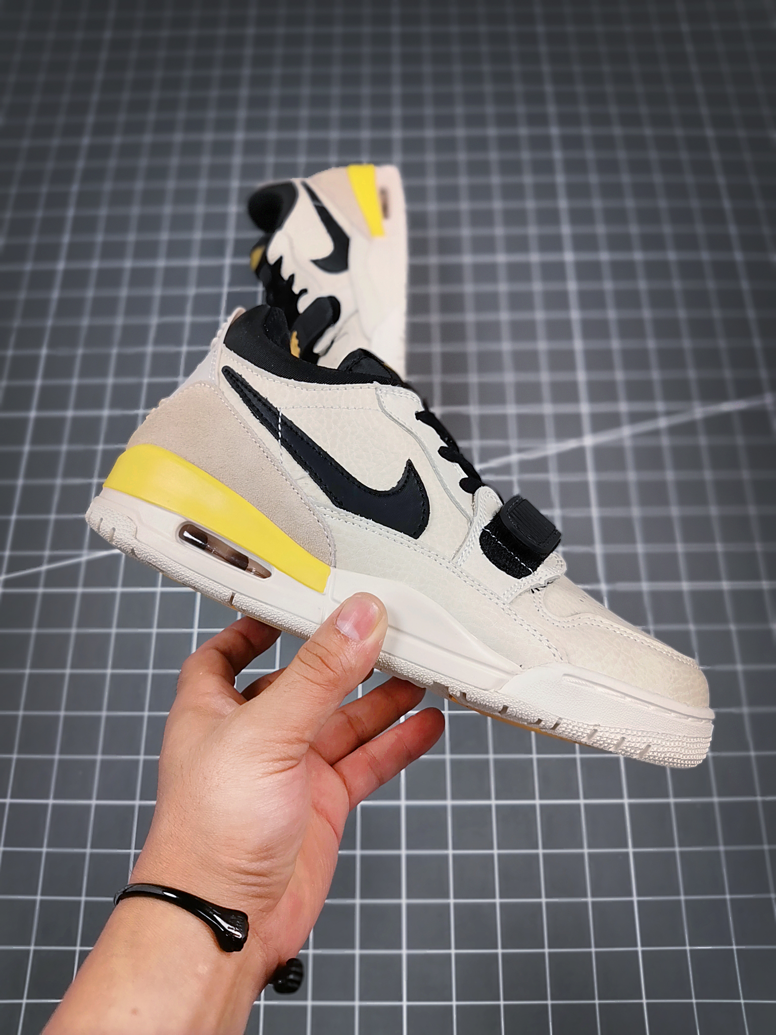 2021 Jordan Legacy 312 Low Grey Black Yellow Shoes - Click Image to Close